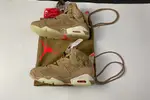 Travis Scott x Air Jordan 6 SP British Khaki / Bright Crimson-Sail  DH0690 200