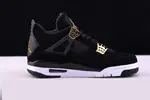Air Jordan 4 'Royalty'  Black/Metallic Gold-White mens 308497-032