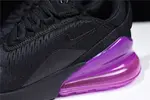 Nike womens  Air Max 270 black purple AH6789 016