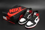 AIR JORDAN 1 High OG 'Black Toe' white/ black-varsity red mens 555088-125