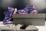 Balenciaga LED Track Trainers Dark Blue Pink