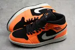 Air Jordan 1 Mid Black Orange 554724-062