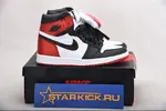 JORDAN 1 RETRO HIGH SATIN BLACK TOE - CD0461-016