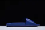 Balenciaga Logo leather slip-on sandals blue 500578 WAM00 4045