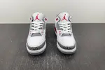 Air Jordan 3 GS  White Gray Red Seal Hook Korean DN3707-160