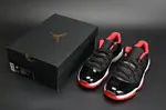 AIR JORDAN 11 RETRO LOW 'BRED' BLACK/ RED mens 528895-012