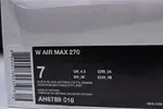 Nike womens  Air Max 270 black purple AH6789 016