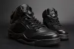Air Jordan 5 Retro Prem 'Triple Black' mens 881432-010