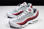 NIKE Air Max 95 Essential Mens White-Grey-Red Running Shoes  749766-103