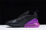 Nike womens  Air Max 270 black purple AH6789 016