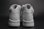 Air Jordan 5 Premium 'Pure Platinum' white mens 881432-003