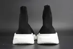 Balenciaga Stretch Mesh High Top Sneaker Black White