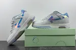 OFF-WHITE Out Of Office White orchid purple discoloration