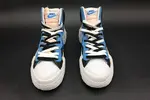 NIKE BLAZER HIGH SACAI WHITE BLACK LEGEND BLUE - BV0072-001