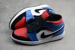 Air Jordan 1 Mid GS 'Top 3' Red/Blue/White/Black 554725-124