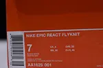 Nike Epic React Flyknit black and white  AA1625 001