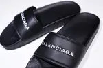 Balenciaga Logo leather slip-on sandals 181342F124005