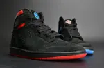 Air Jordan 1 Retro High OG 'Quai 54'  Black/Italy Blue-University Red mens AH1040-054