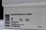 nike epic REACT FLYKNIT  Black and grey dots point noirs ET gris AJ7283 996