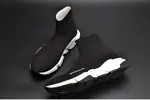 Balenciaga Stretch Mesh High Top Sneaker Black White 454485 W05G0