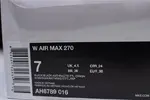 Nike womens  Air Max 270 black purple AH6789 016