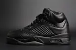Air Jordan 5 Retro Prem 'Triple Black' mens 881432-010