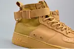 Nike SF Air Force 1 Mid  Elemental Gold Leather Shoes  AA3966-700