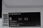Nike womens Air Max 270 Triple White AH6789 102