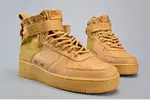 Nike SF Air Force 1 Mid  Elemental Gold Leather Shoes  AA3966-700