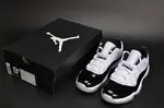 AIR JORDAN 11 RETRO LOW 'CONCORD' BLACK/ WHITE  mens 528895-153