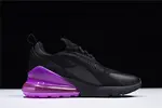 Nike womens  Air Max 270 black purple AH6789 016