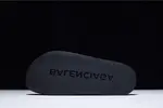 Balenciaga Logo leather slip-on sandals all black logo