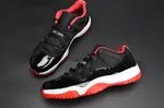 AIR JORDAN 11 RETRO LOW 'BRED' BLACK/ RED mens 528895-012