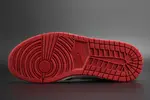 AIR JORDAN 1 High OG 'Black Toe' white/ black-varsity red mens 555088-125