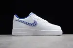 Nike Air Force 1 QS "Gingham Pack" White/Indigo Force AV6232-100