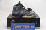 OFF WHITE AIR JORDAN 5 SP BLACK MUSLIN FIRE RED CT8480-001