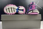 Balenciaga LED Track Trainers Dark Blue Pink