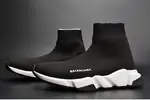 Balenciaga Stretch Mesh High Top Sneaker Black White 454485 W05G0