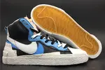 NIKE BLAZER HIGH SACAI WHITE BLACK LEGEND BLUE - BV0072-001