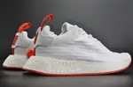 Adidas NMD_R2 Primeknit Men's Shoe White/Core Red BA7253