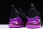 Nike womens  Air Max 270 black purple AH6789 016