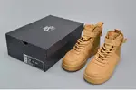 Nike SF Air Force 1 Mid  Elemental Gold Leather Shoes  AA3966-700