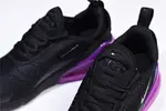 Nike womens  Air Max 270 black purple AH6789 016