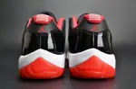 AIR JORDAN 11 RETRO LOW 'BRED' BLACK/ RED mens 528895-012