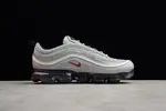 nike mens AIR VAPORMAX 97 "SILVER BULLET" metallic silver varsity red AJ7291-002