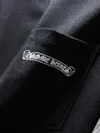 Chrome Hearts SS22 Cross & Letter Print Round Neck Long Sleeve T-Shirt - Unisex Black