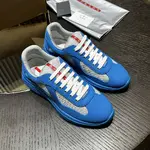 PRADA Unisex Low-Top Lifestyle Sneakers - Blue