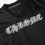 Chrome Hearts Ice Hockey Collection Silver-Plated Floral Sleeve Long Sleeve T-Shirt - Unisex Black