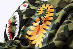 BATHING APE SS23 Color Camo Shark Full-Zip Hoodie – Men's Color Camouflage Shark Pullover Jacket