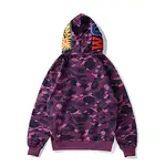 BATHING APE SS23 Color Camo Shark Full-Zip Hoodie – Men's Color Camouflage Shark Pullover Jacket